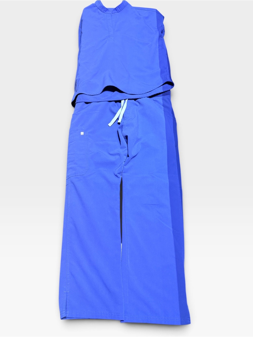 Figs Women's Technical Collection Royal Blue Wide Leg Scrub Pants SZ S
